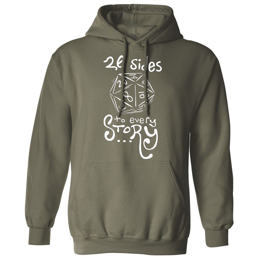 20 Sides to Every Story Classic Unisex Hoodie - Military Green - 4