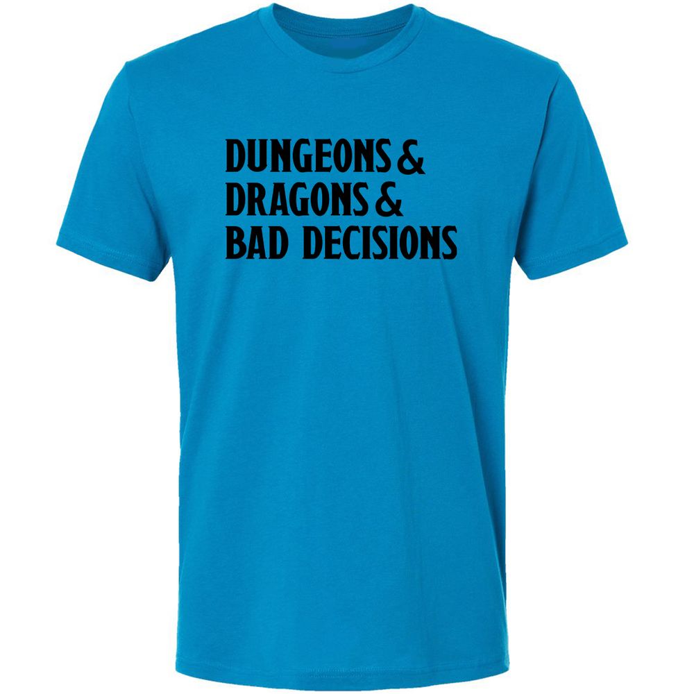 Bad Decisions Premium Unisex T-Shirt - Turquoise - 4