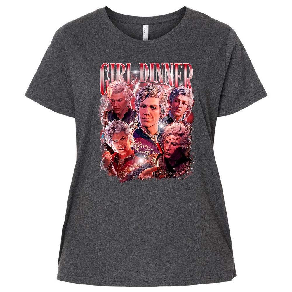 Astarion Girl Dinner Ladies Curvy Jersey - Vintage Smoke - 4