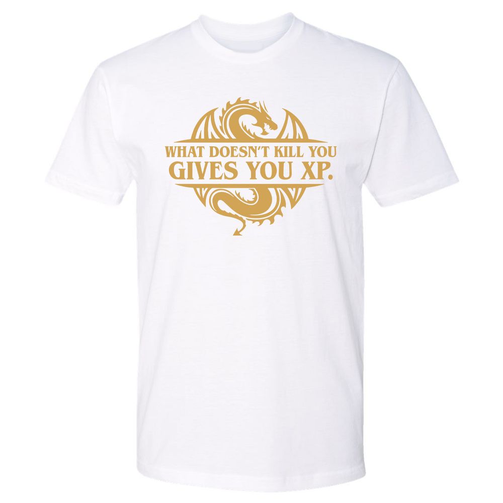 What Doesn't Kill You Gives You XP Premium Unisex T-Shirt - White - 4