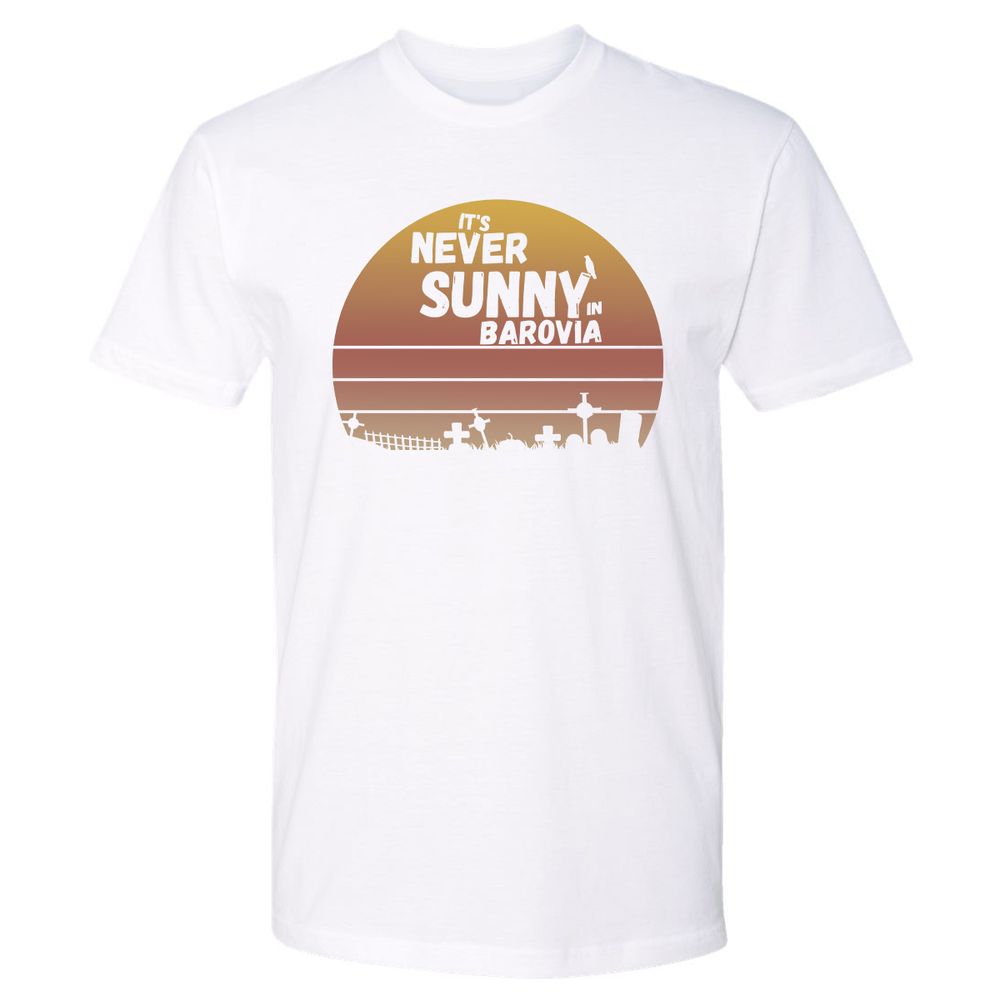 Vintage It's Never Sunny In Barovia Premium Unisex T-Shirt - White - 4