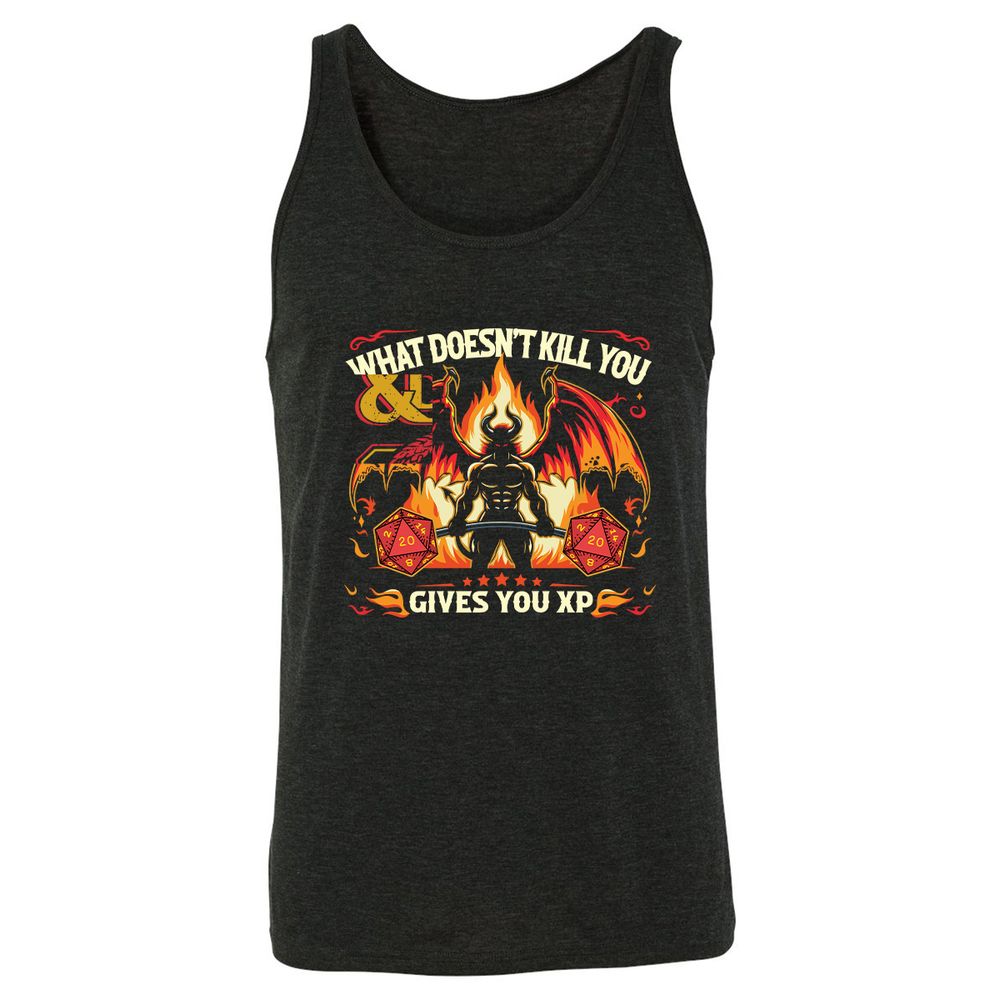 What Doesn’t Kill You Gives You XP - Charcoal Black Triblend - 5