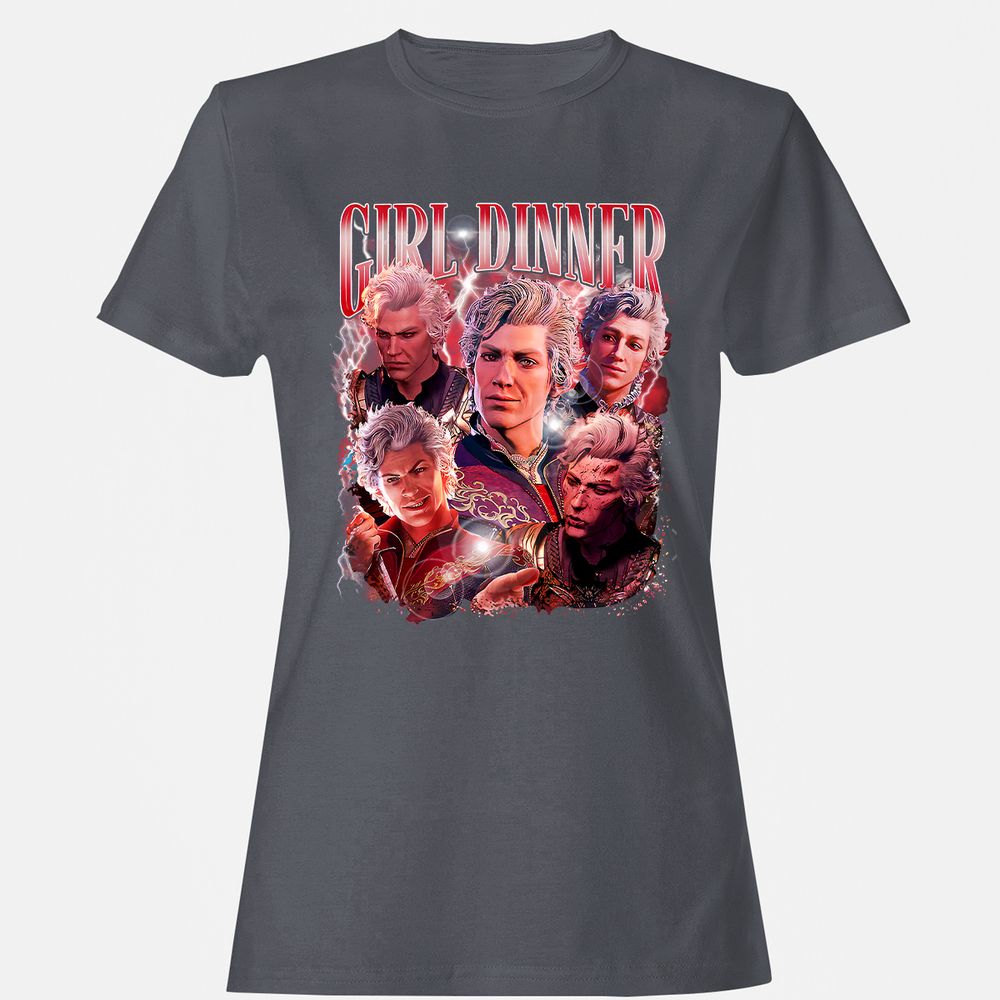 Astarion Girl Dinner Women's T-Shirt - Dark Heather - 5