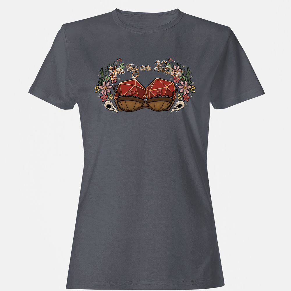 Yes They're Natural Women's T-Shirt - Dark Heather - 5