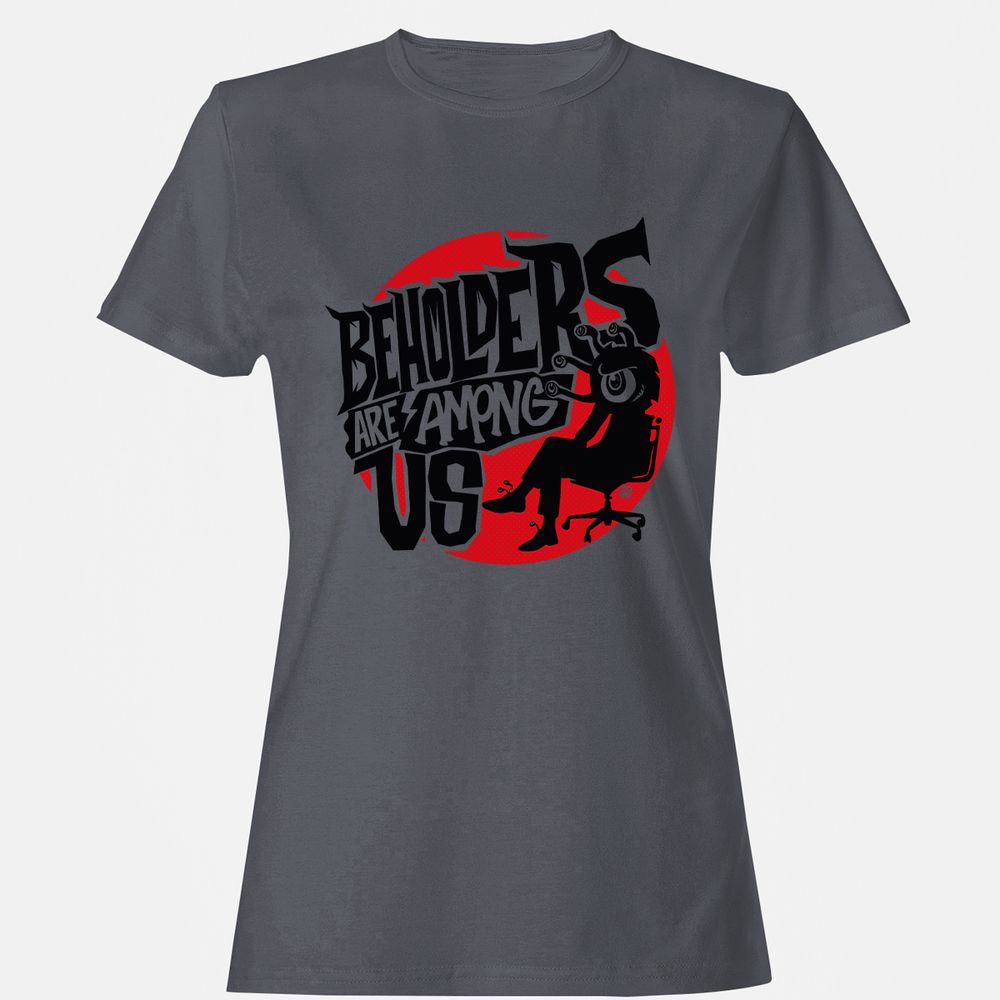 Beholders Are Among Us Women's T-Shirt - Dark Heather - 5
