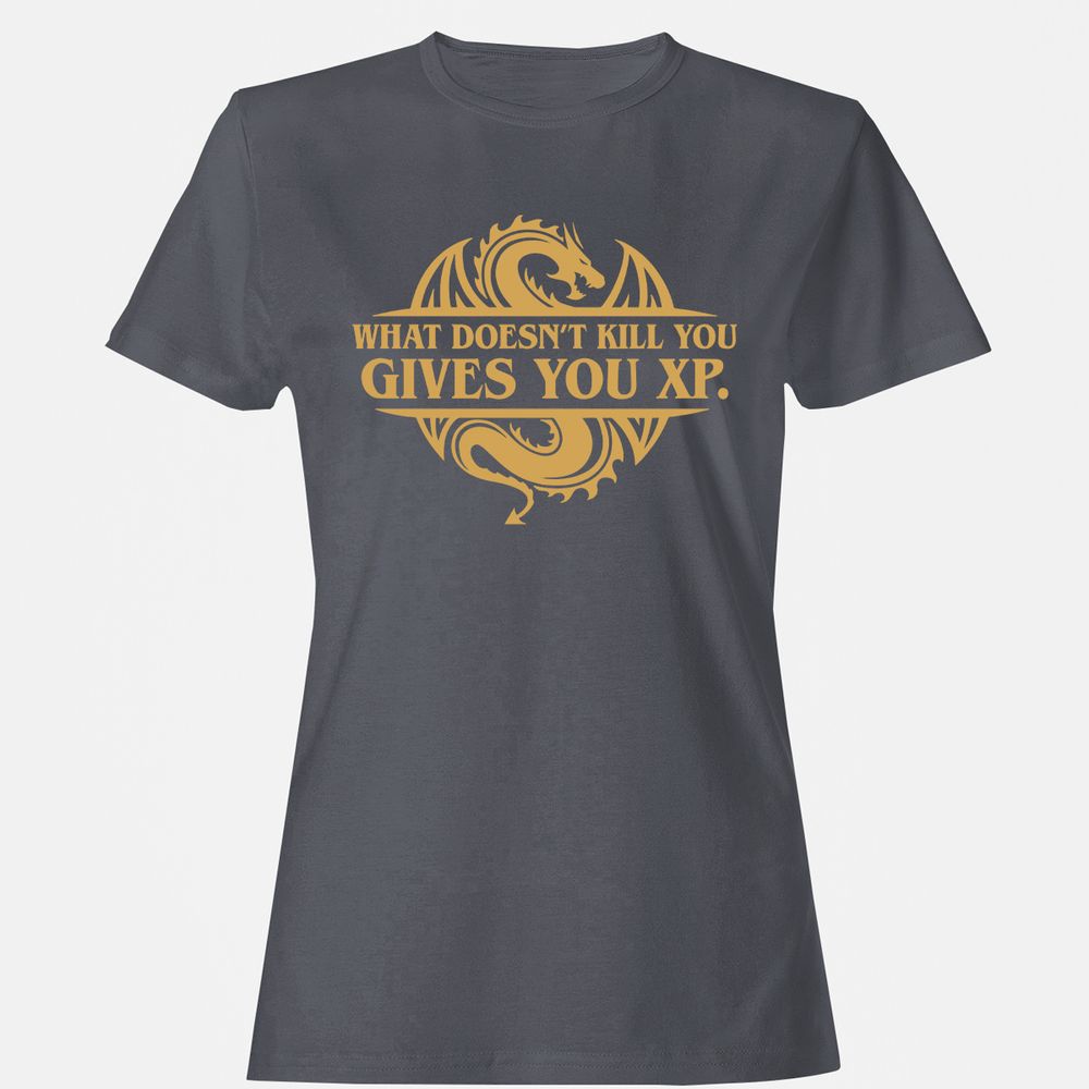 What Doesn't Kill You Gives You XP Women's T-Shirt - Dark Heather - 5