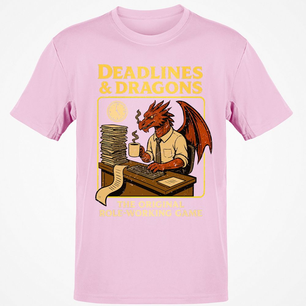 Deadlines & Dragons (Office Staff) Classic Unisex T-Shirt - Light Pink - 5