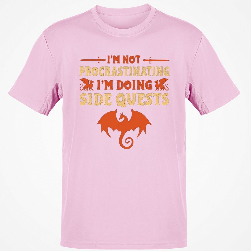 I'm Doing Side Quests Classic Unisex T-Shirt - Light Pink - 5