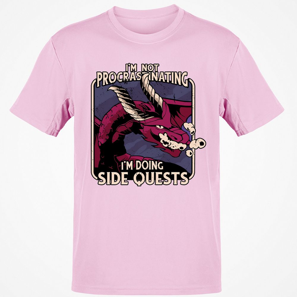 Doing Side Quests Classic Unisex T-Shirt - Light Pink - 5