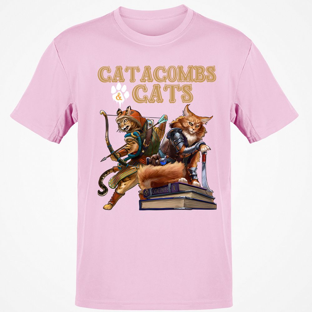 Catacombs & Cats Classic Unisex T-Shirt - Light Pink - 5