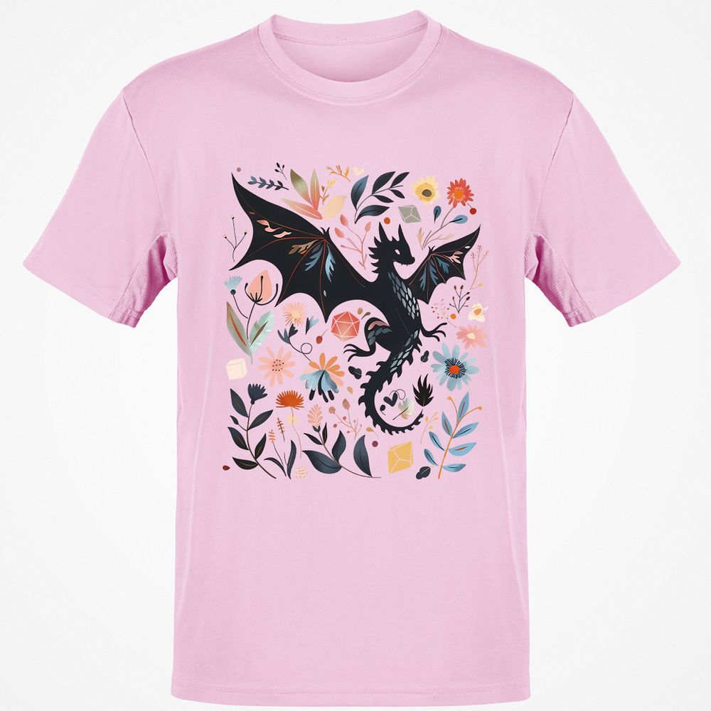 Floral DnD Dragon - Light Pink - 5