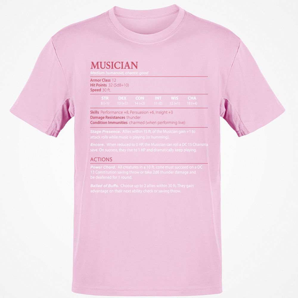 Musician Stats - Light Pink - 5