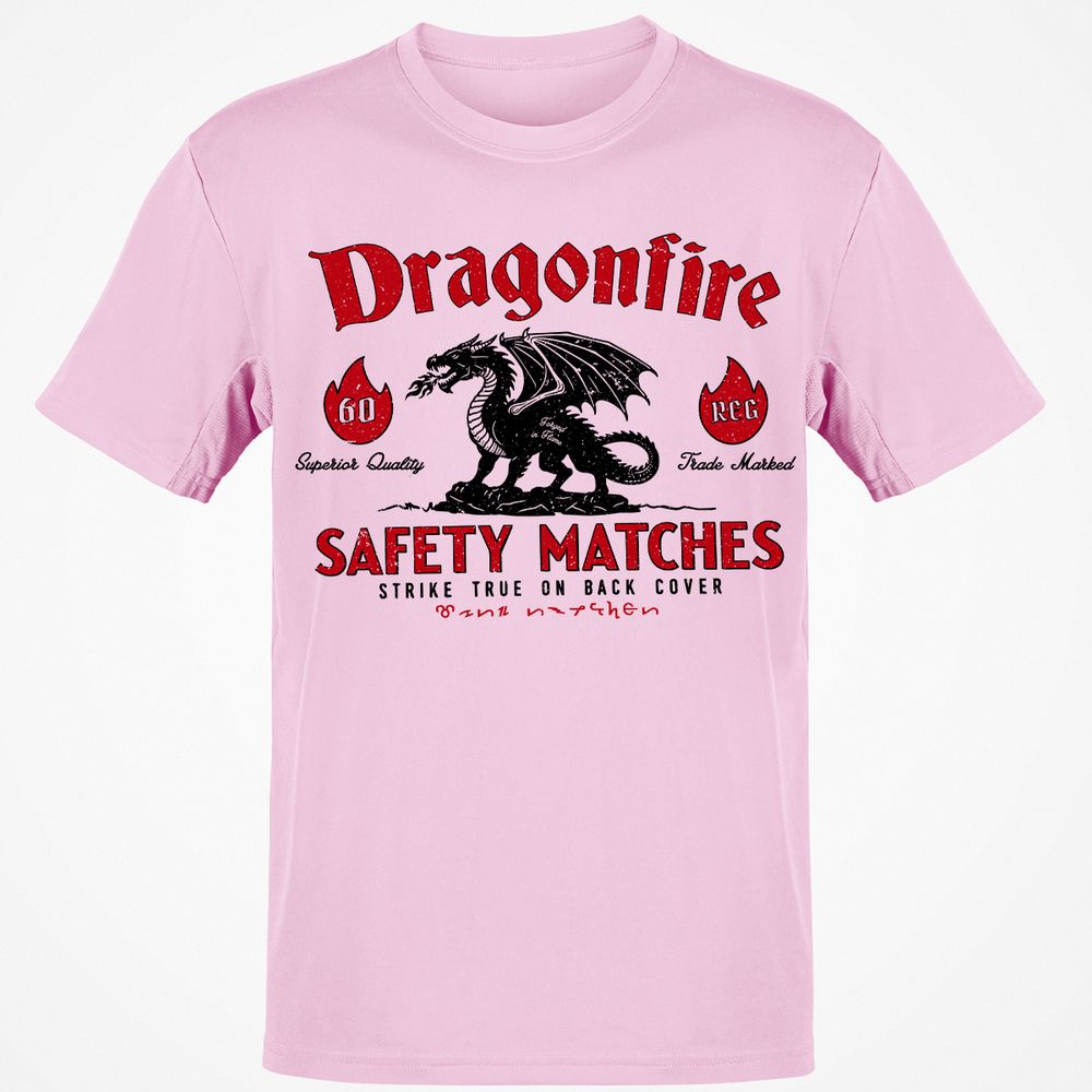 Dragonfire Classic Unisex T-Shirt - Light Pink - 5