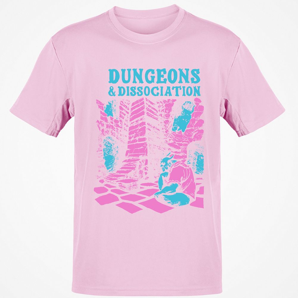 Dungeons And Dissociation Classic Unisex T-Shirt - Light Pink - 5