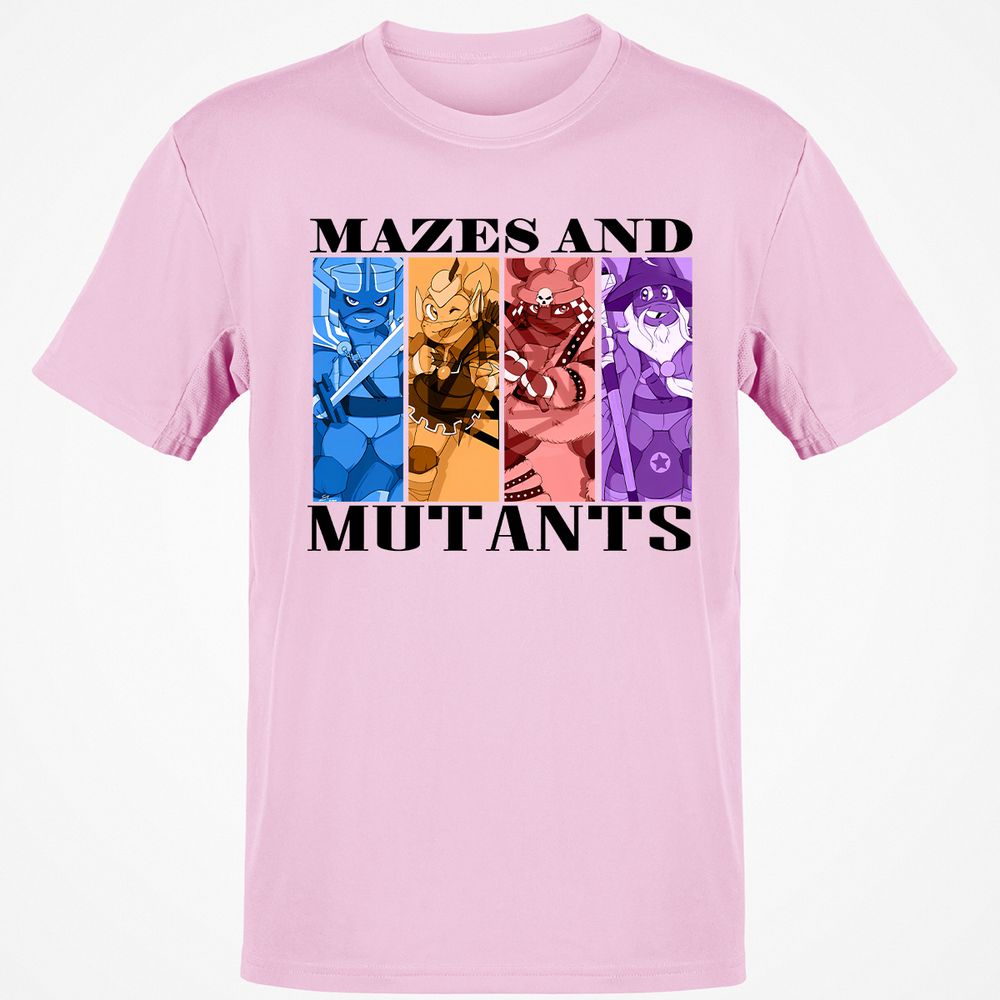 Mazes & Mutants Classic Unisex T-Shirt - Light Pink - 5