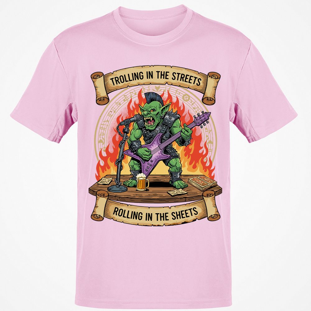 Trolling in the Streets Classic Unisex T-Shirt - Light Pink - 5