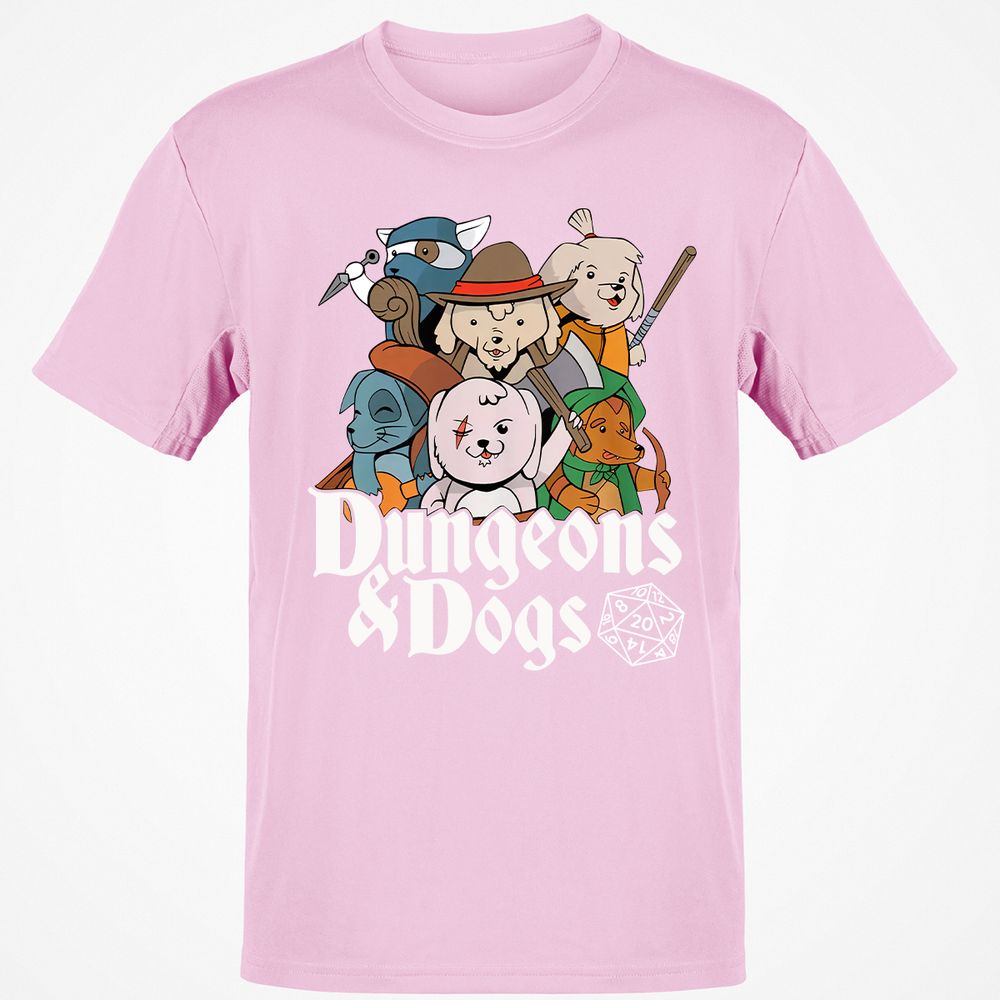 Dungeons & Dogs Classic Unisex T-Shirt - Light Pink - 5