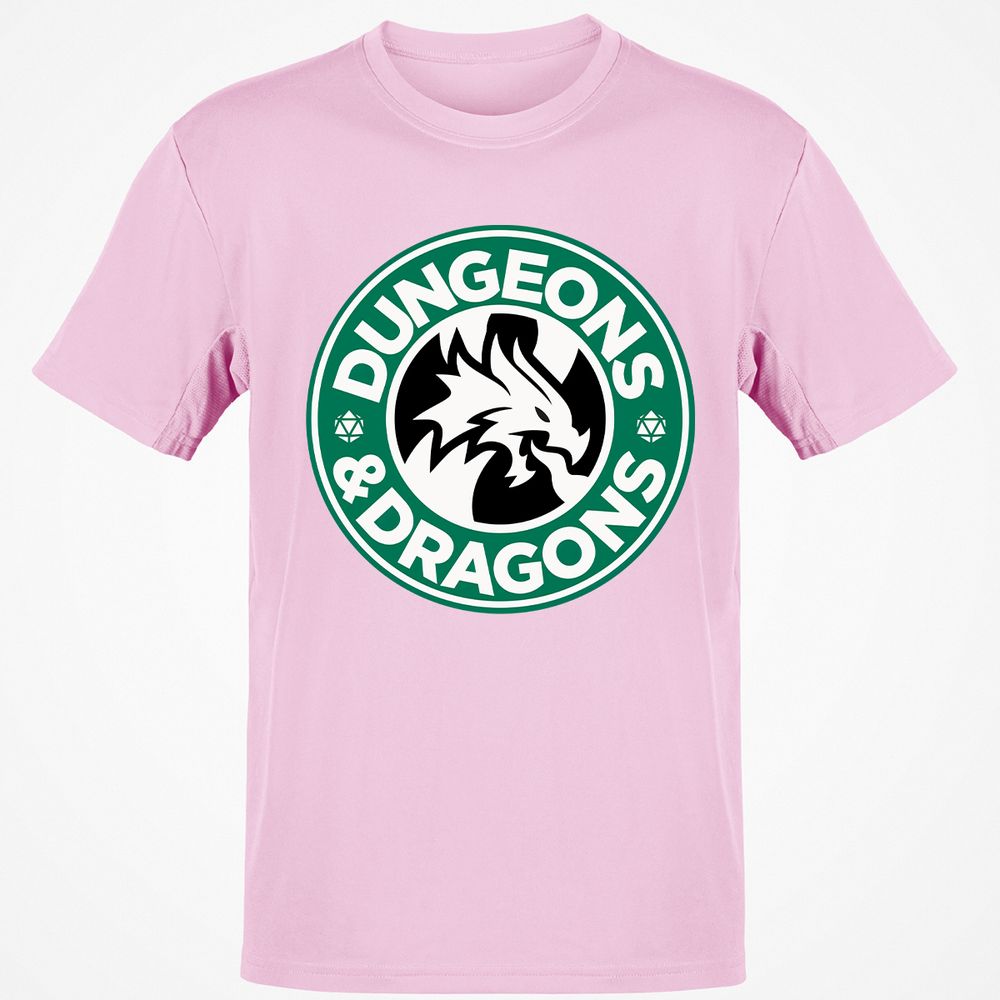 D&D Coffee Classic Unisex T-Shirt - Light Pink - 5