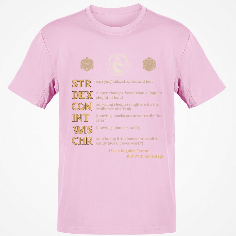 Parent & Dragon RPG Stats - Light Pink - 5