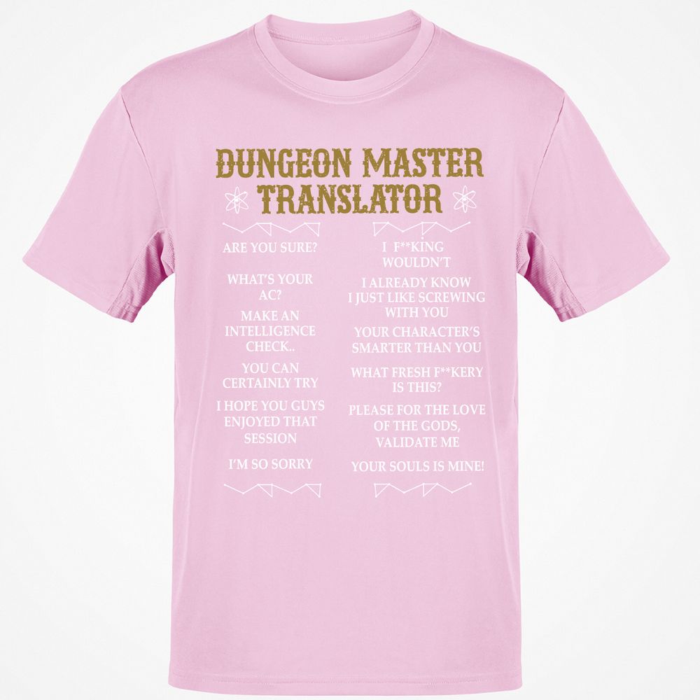 Dungeon Master Translator Classic Unisex T-Shirt - Light Pink - 5