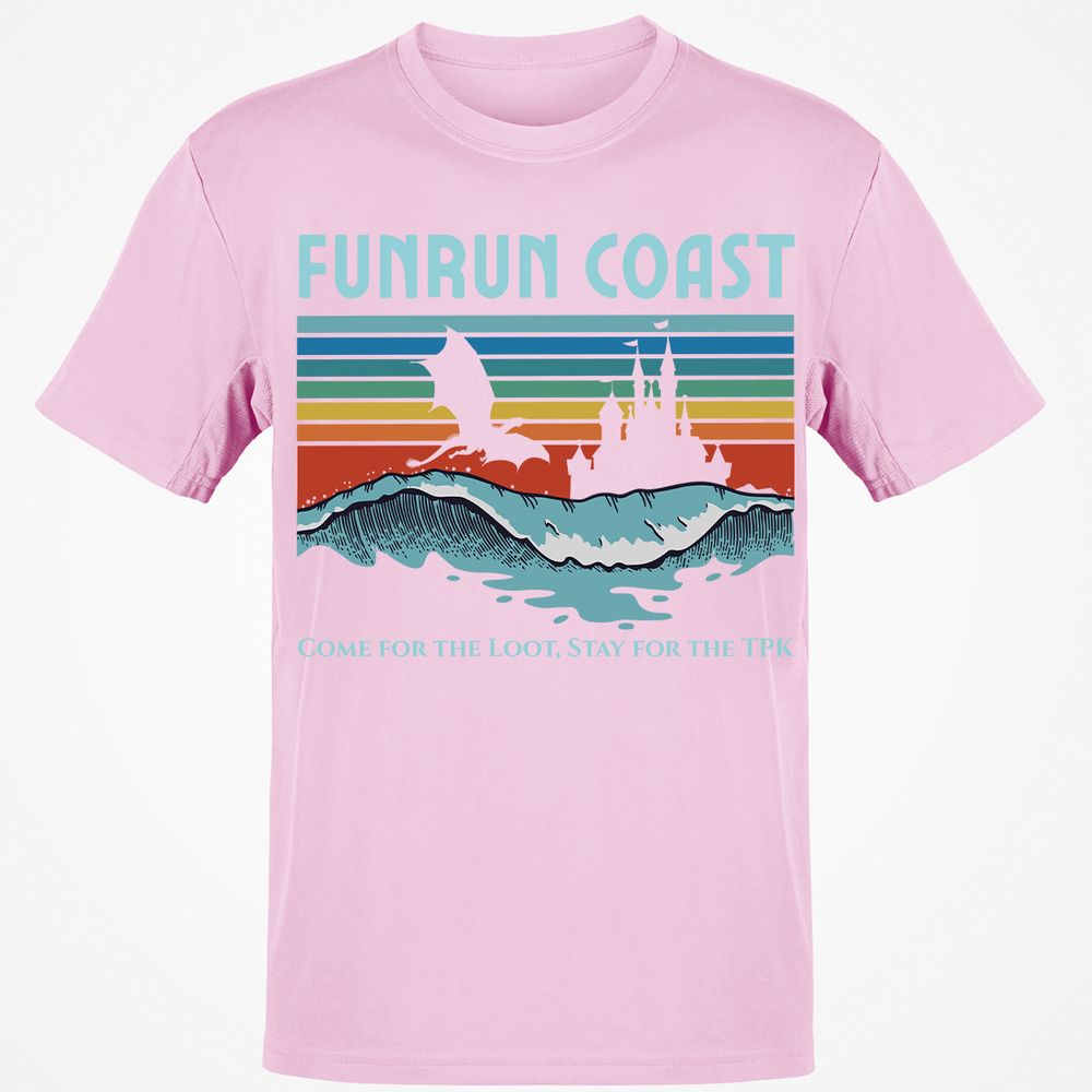 FUNRUN COAST Classic Unisex T-Shirt - Light Pink - 5