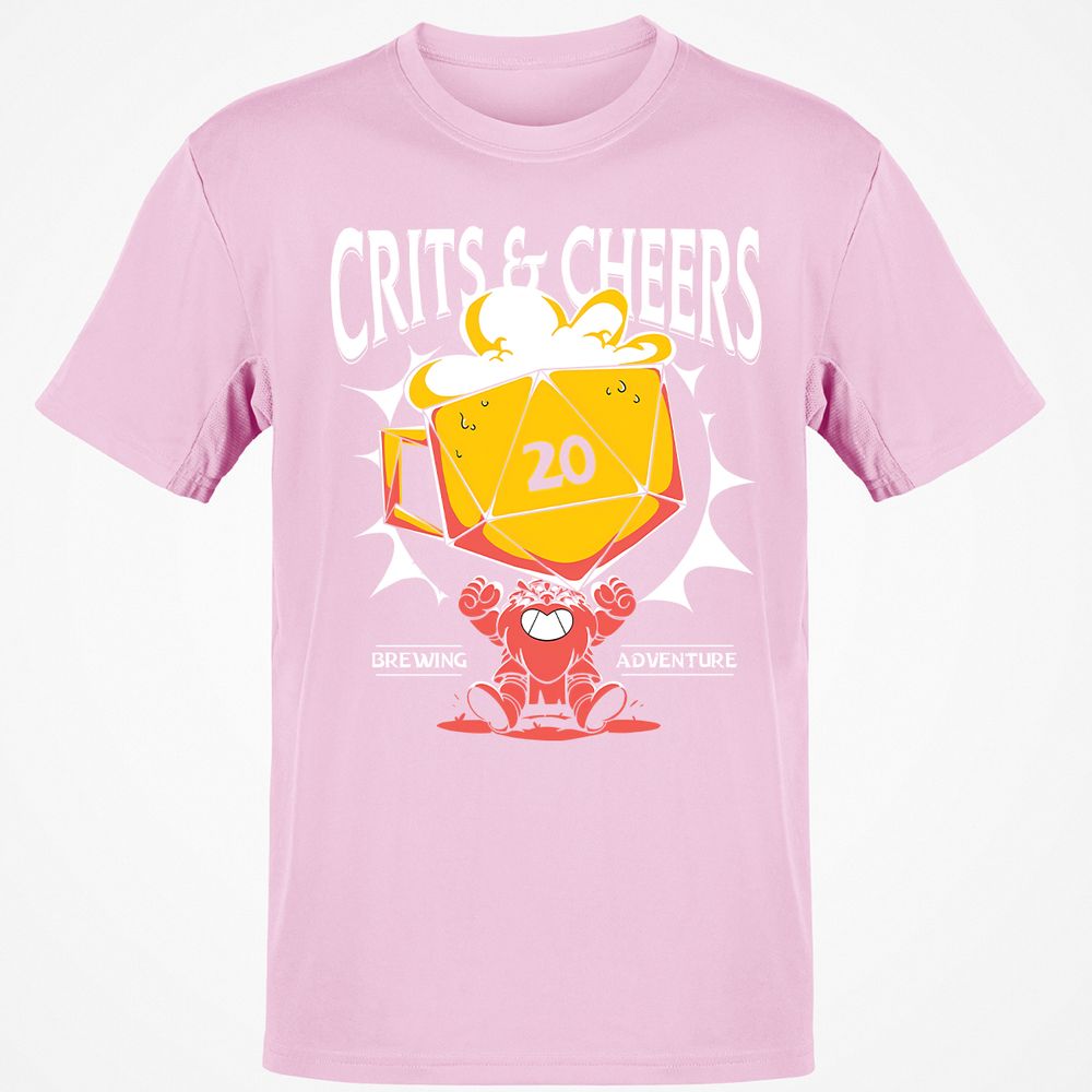 Crits & Cheers Classic Unisex T-Shirt - Light Pink - 5