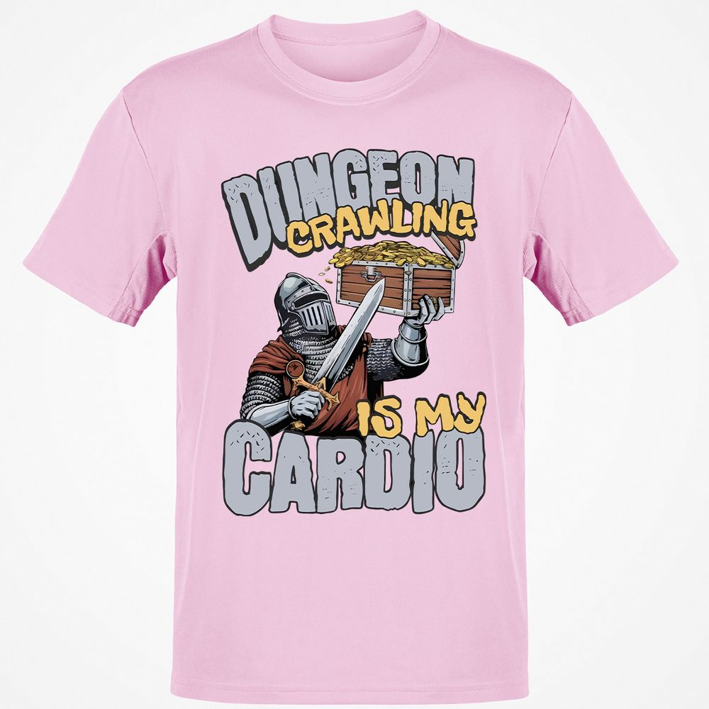 Dungeon Crawling Is My Cardio Classic Unisex T-Shirt - Light Pink - 5