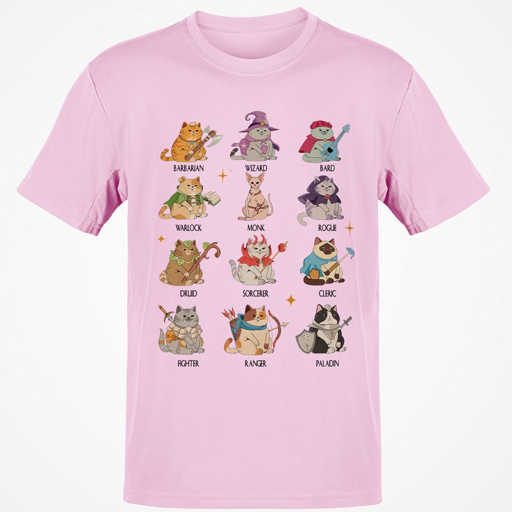 Dungeons And Cats Classic Unisex T-Shirt - Light Pink - 5