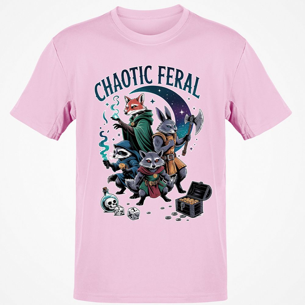 Chaotic Feral Classic Unisex T-Shirt - Light Pink - 5