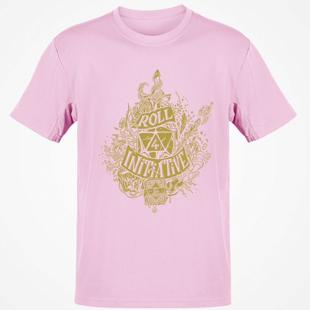 Roll Initiative Classic Unisex T-Shirt - Light Pink - 5