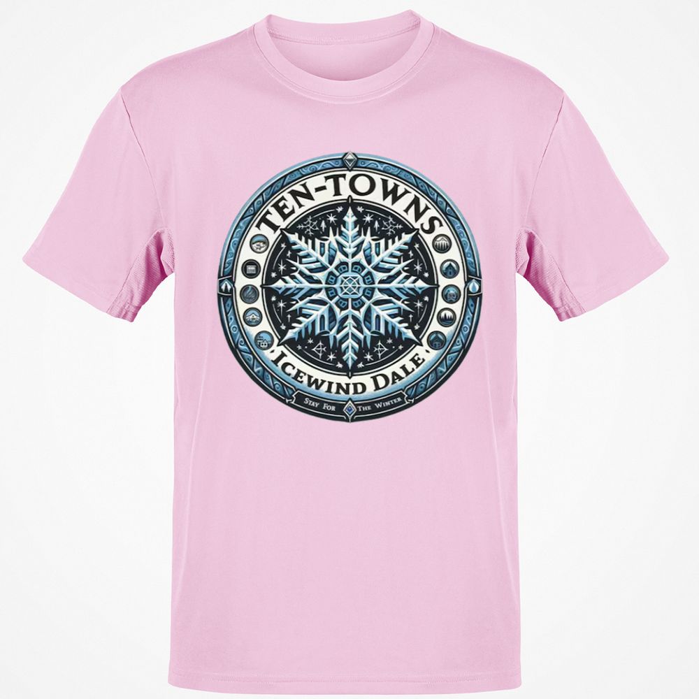 Ten-Towns Icewind Dale Classic Unisex T-Shirt - Light Pink - 5