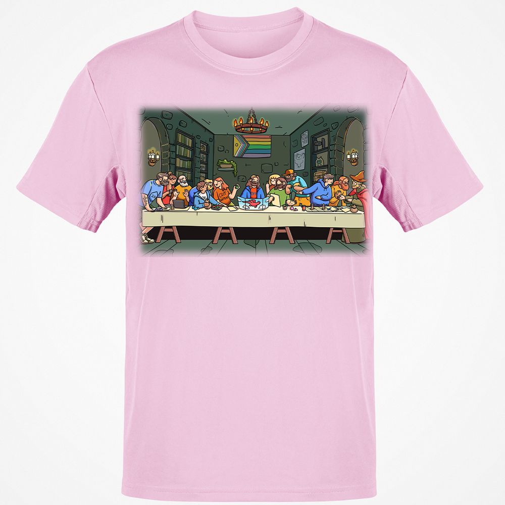 DnD Characters Pride Themed The Last Supper Shirt Classic Unisex T-Shirt - Light Pink - 5
