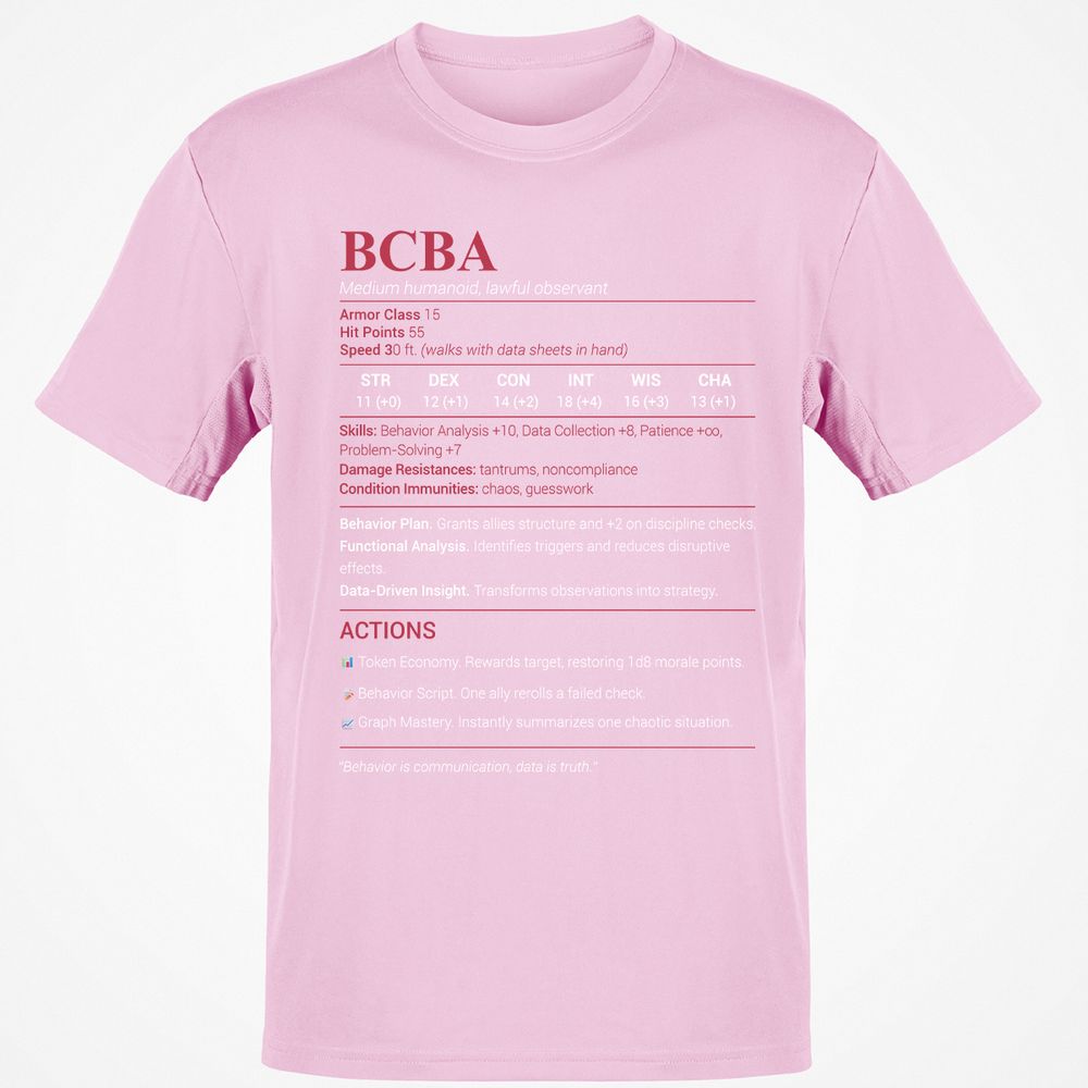 BCBA Classic Unisex T-Shirt - Light Pink - 5