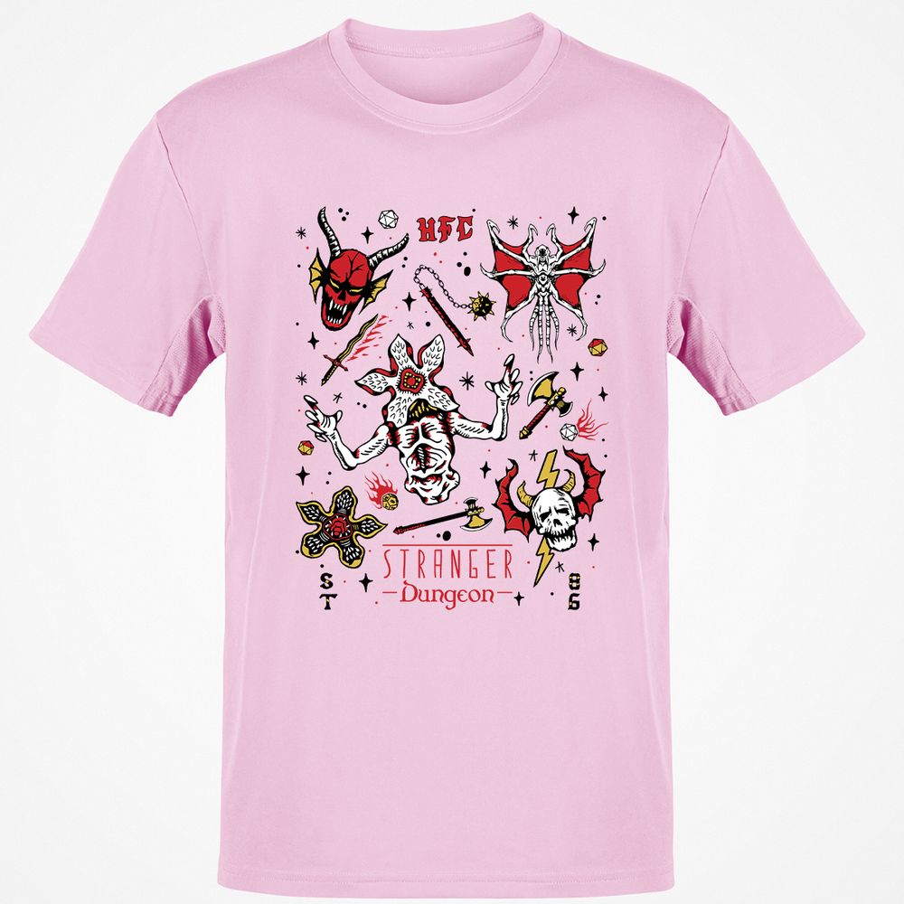 STRANGER DUNGEON Classic Unisex T-Shirt - Light Pink - 5