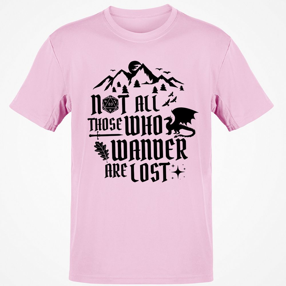 Not All Those Who Wander Are Lost Classic Unisex T-Shirt - Light Pink - 5