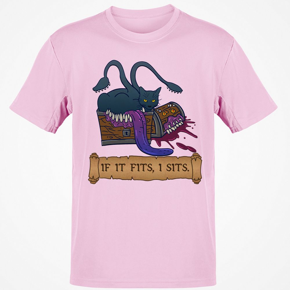 If It Fits I Sits Classic Unisex T-Shirt - Light Pink - 5