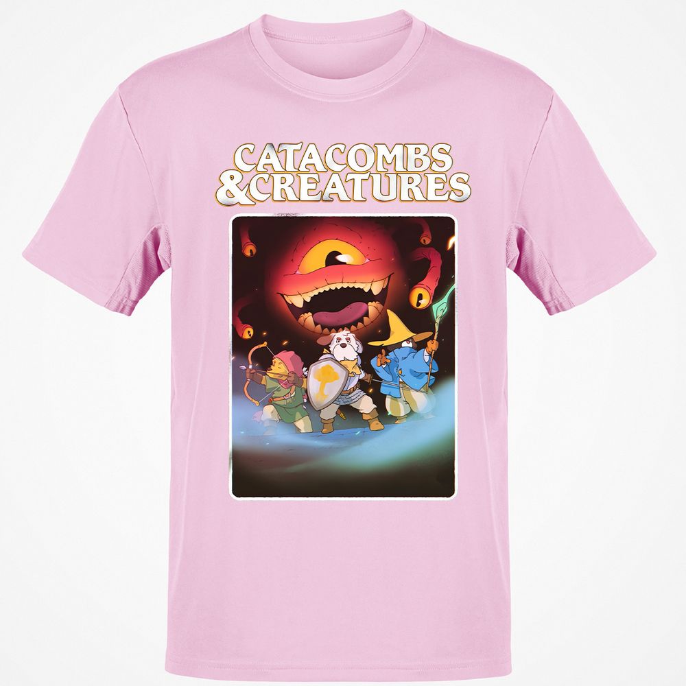 Catacombs & Creatures Classic Unisex T-Shirt - Light Pink - 5