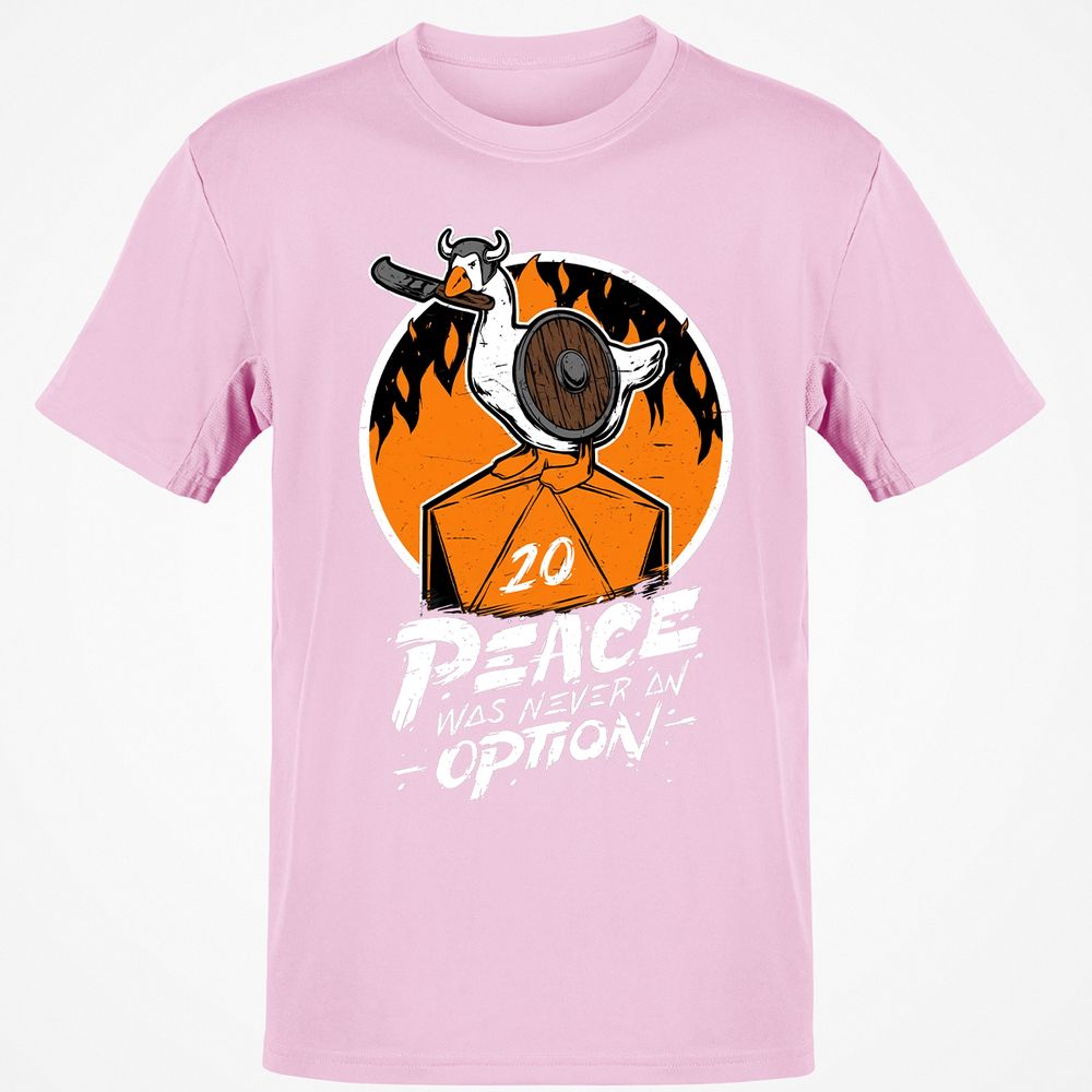 Peace Was Never An Option Classic Unisex T-Shirt - Light Pink - 5