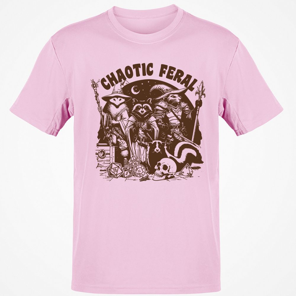 DND Inspired Raccoon Opossum Chaotic Feral - Light Pink - 5