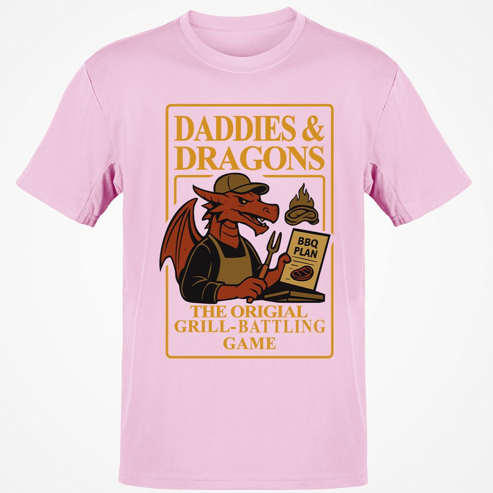 Daddies & Dragons Classic Unisex T-Shirt - Light Pink - 5