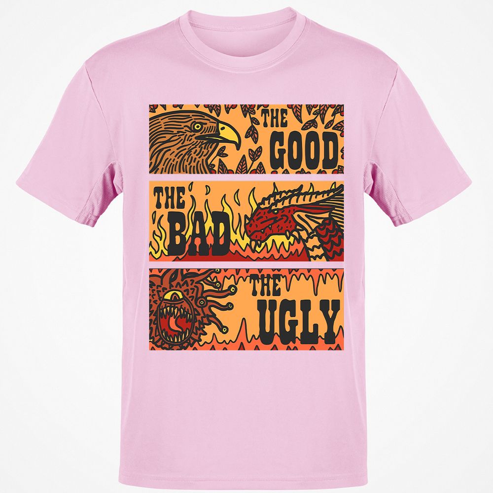 The Good The Bad The Ugly Classic Unisex T-Shirt - Light Pink - 5