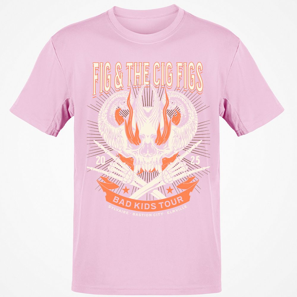 Fig and the Cig Figs, Dimension 20 Classic Unisex T-Shirt - Light Pink - 5