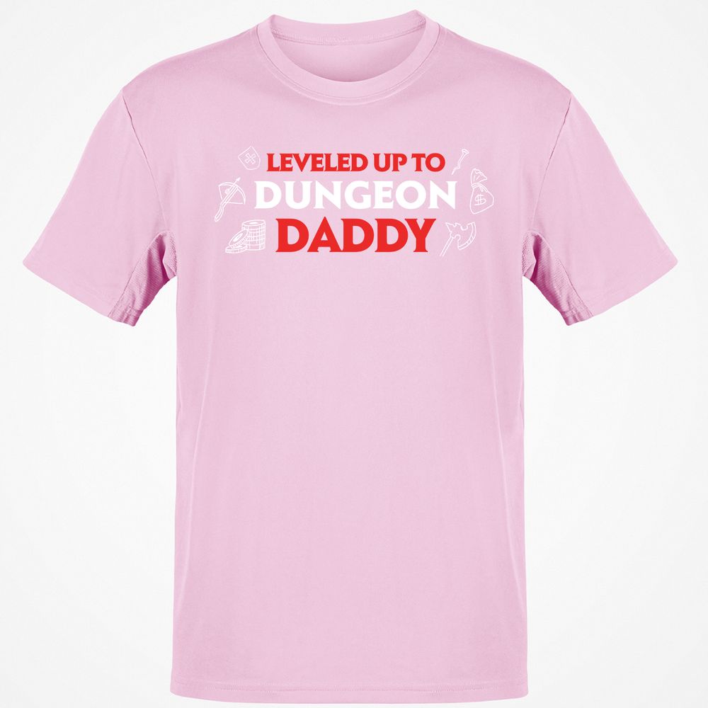 Leveled Up To Dungeon Daddy T-Shirt - Light Pink - 5