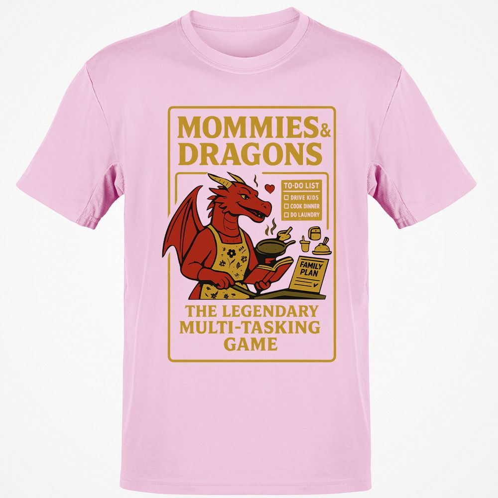 Mommies & Dragons Classic Unisex T-Shirt - Light Pink - 5