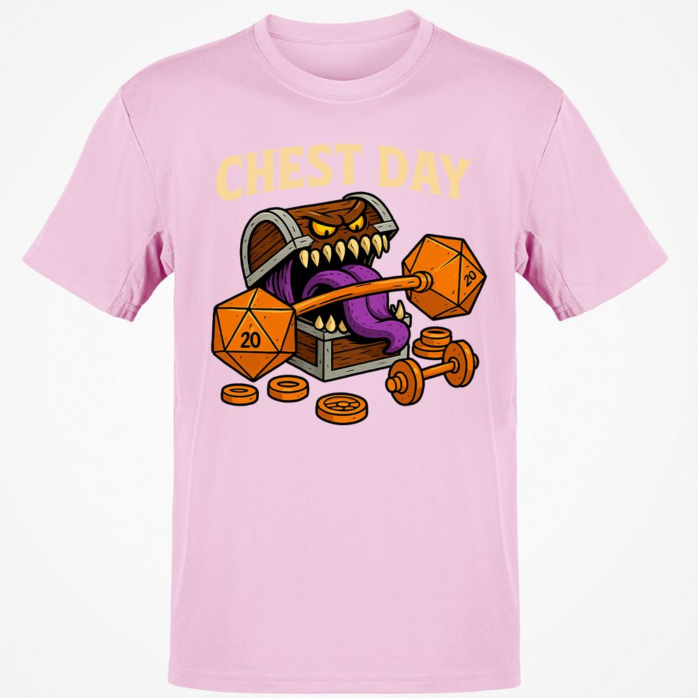 Chest Day Classic Unisex T-Shirt - Light Pink - 5