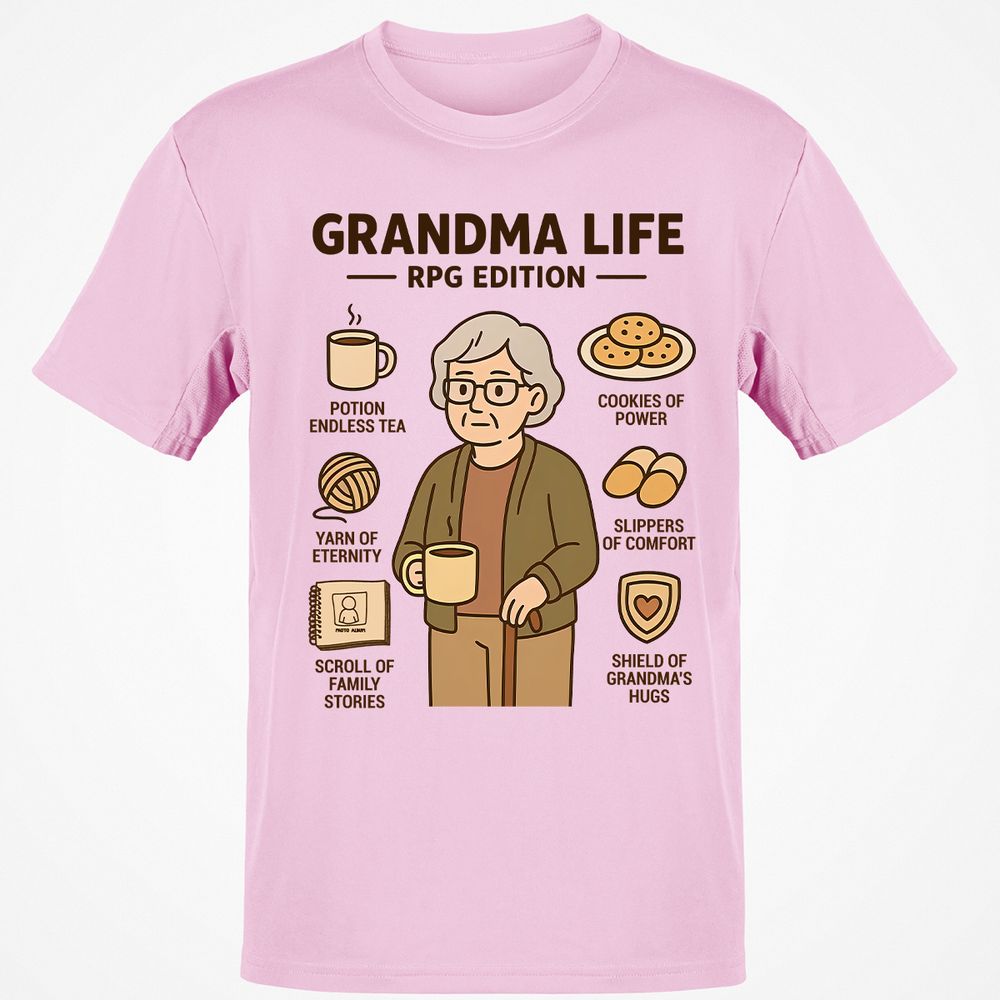 Grandma Life RPG Edition Classic Unisex T-Shirt - Light Pink - 5