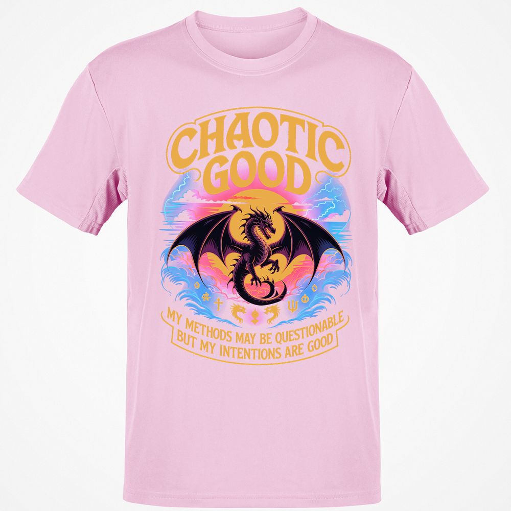 Chaotic Good Classic Unisex T-Shirt - Light Pink - 5