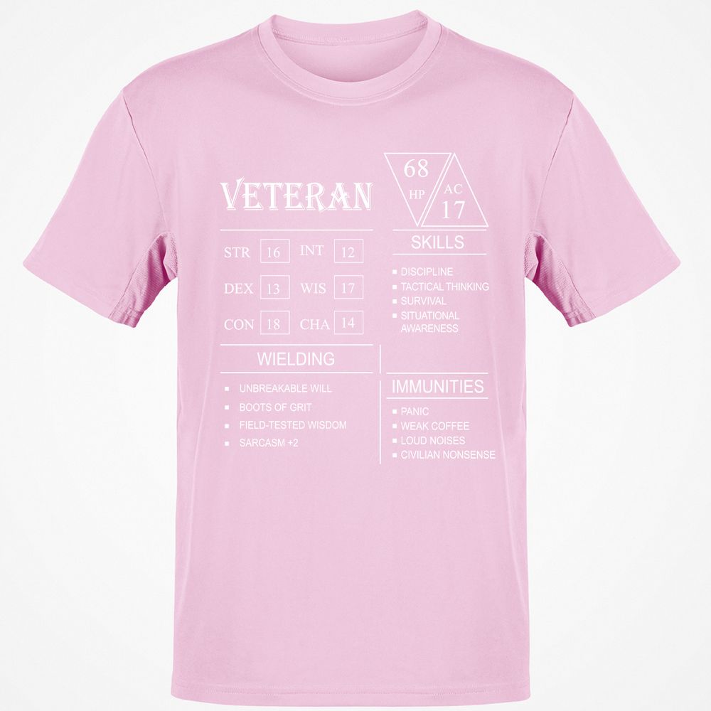 Veteran New Classic Unisex T-Shirt - Light Pink - 5