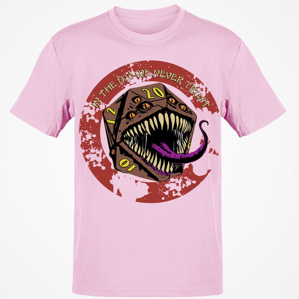 In The D20 We Never Trust Classic Unisex T-Shirt - Light Pink - 5