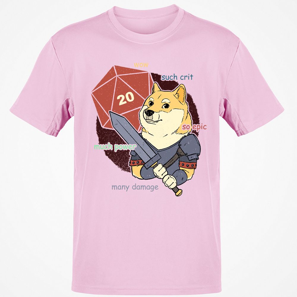 DnD Dogue Classic Unisex T-Shirt - Light Pink - 5
